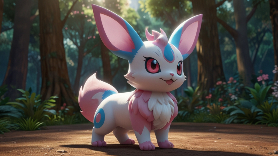 Miette's Shiny Sylveon and Shiny Sylveon Pokemon Sword